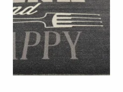 Alfombra de cocina lavable terciopelo negro 60x180 cm ES924073 Multicolor Sale