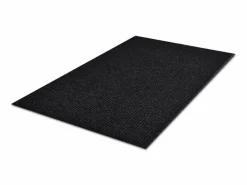 Alfombra de entrada de PVC negra, 120 x 180 cm ES804562^ Best