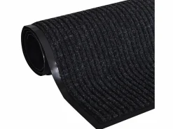 Felpudo|Alfombra de entrada de PVC negra, 90 x 150 cm ES977381