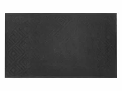 Felpudo|Alfombra de Entrada SucceBuy, 156x91,4 cm, Felpudo Exterior Interior Moderno Elegante, con Reverso Antideslizante TPE, Resistente Lavable, Atrapa Polvo, Gris