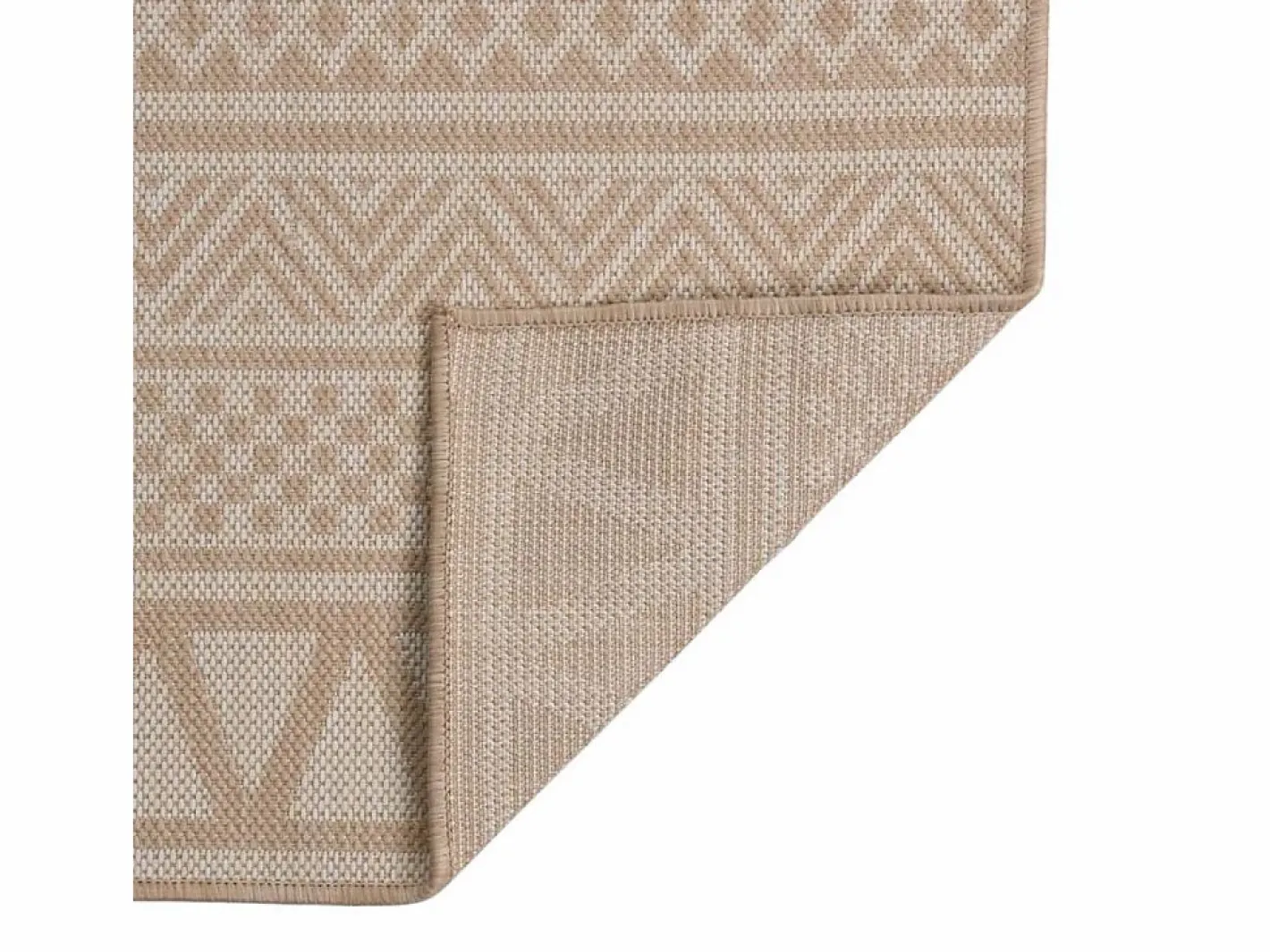 Alfombra de exterior de tejido plano 200x280 cm Rayas marrones Marru00f3n Online