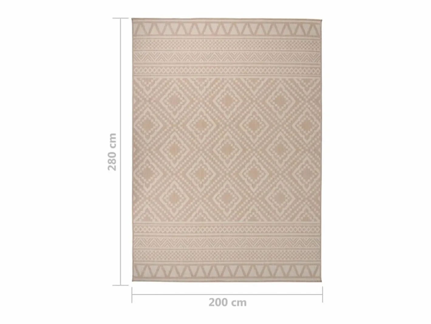Alfombra de exterior de tejido plano 200x280 cm Rayas marrones Marru00f3n Online