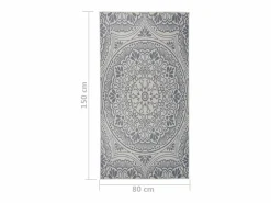 Alfombra de exterior de tejido plano rayas es 80x150 cm^Clicnbuy Best