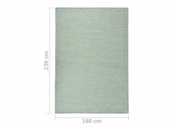 Alfombra de exterior de tejido plano turquesa 140x200 cm^Clicnbuy Sale