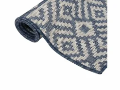 Alfombra de exterior de tejido plano rayas es 160x230 cm^Clicnbuy New