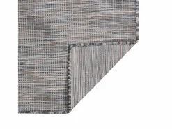 Clicnbuy Alfombra de exterior de tejido plano marrón y azul 120x170 cm Negro