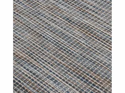 Clicnbuy Alfombra de exterior de tejido plano marrón y azul 120x170 cm Negro