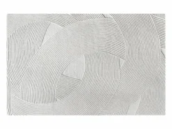 OZAIA Alfombra De Salón|Alfombra de lana con relieve de motivos de arcos hecha a mano - 200 x 290 cm - 2200g/m2 - - BASSAM