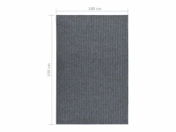 Alfombra de pasillo atrapa suciedad 100x150 cm marrón^Clicnbuy New