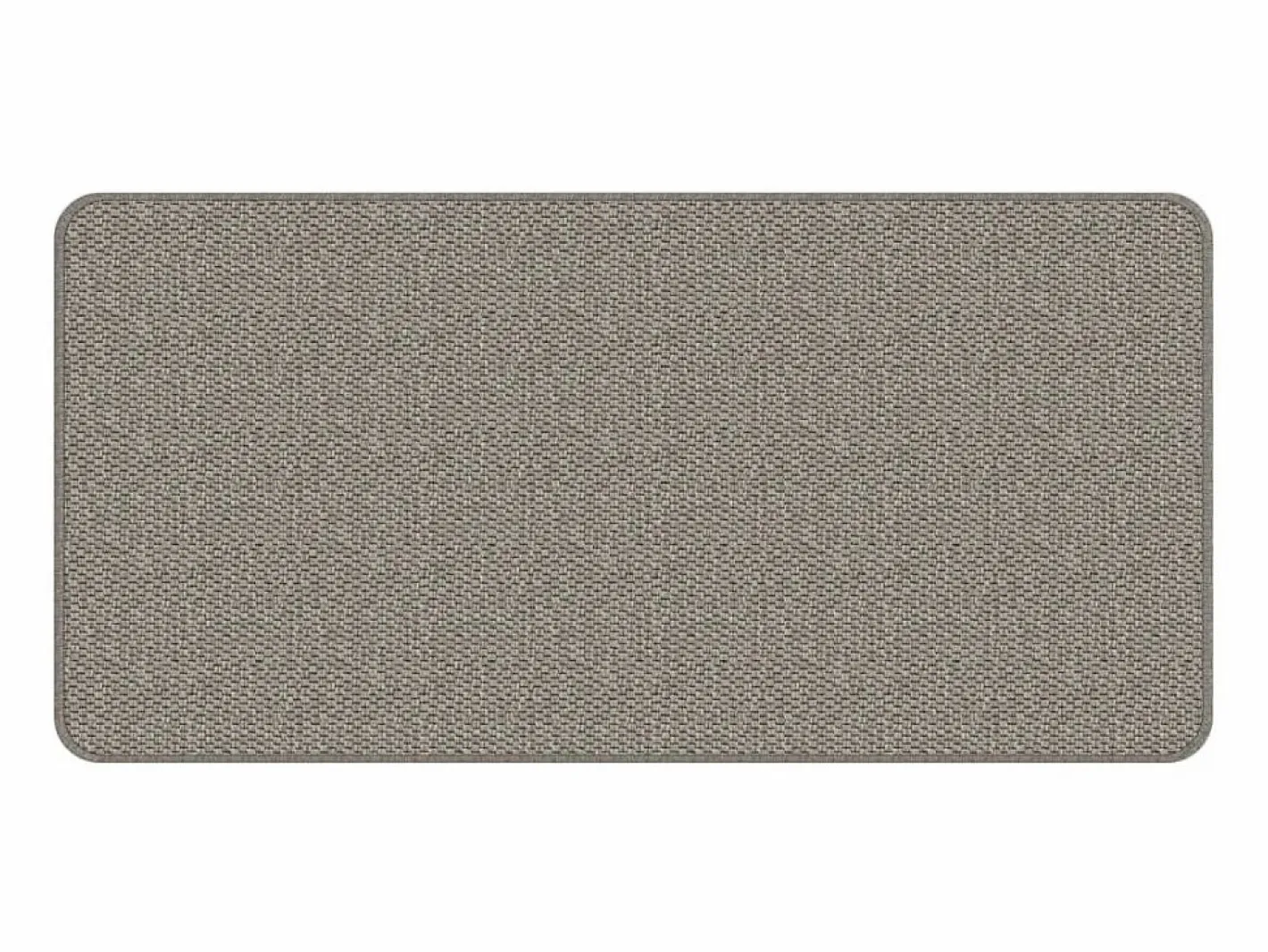 Clicnbuy Alfombra De Pasillo|Alfombra de pasillo con aspecto de sisal plateada 50x100 cm