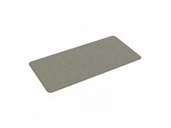 Alfombra de pasillo con aspecto de sisal plateada 50x100 cm ES313404^ Best
