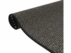 Clicnbuy Alfombra de pasillo con aspecto sisal 80x150 cm Gris antracita Outlet