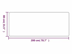 Alfombra de pasillo con aspecto de sisal color arena 80x200 cm^Clicnbuy Sale