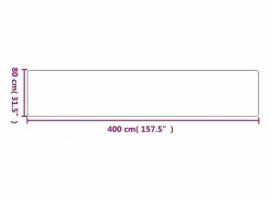 Clicnbuy Alfombra De Pasillo|Alfombra de pasillo con aspecto sisal 80x400 cm