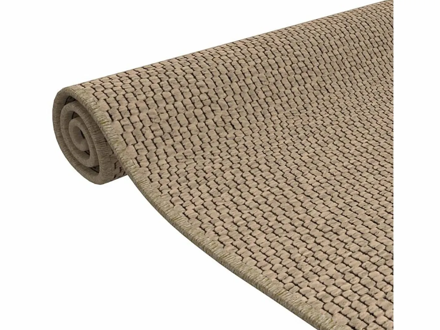 Clicnbuy Alfombra De Pasillo|Alfombra de pasillo con aspecto de sisal color arena 80x150 cm