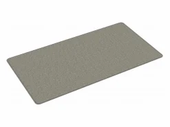Alfombra de pasillo efecto sisal plata 80x150 cm Plateado New