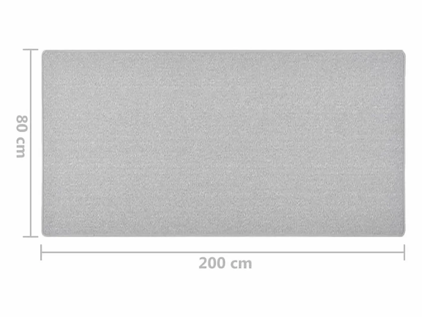 Alfombra de pasillo claro 80x200 cm^Clicnbuy Sale