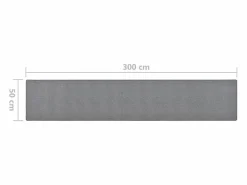 Alfombra de pasillo oscuro 50x300 cm^