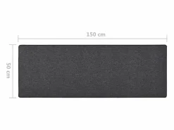 Clicnbuy Alfombra de pasillo 50x150 cm Gris antracita