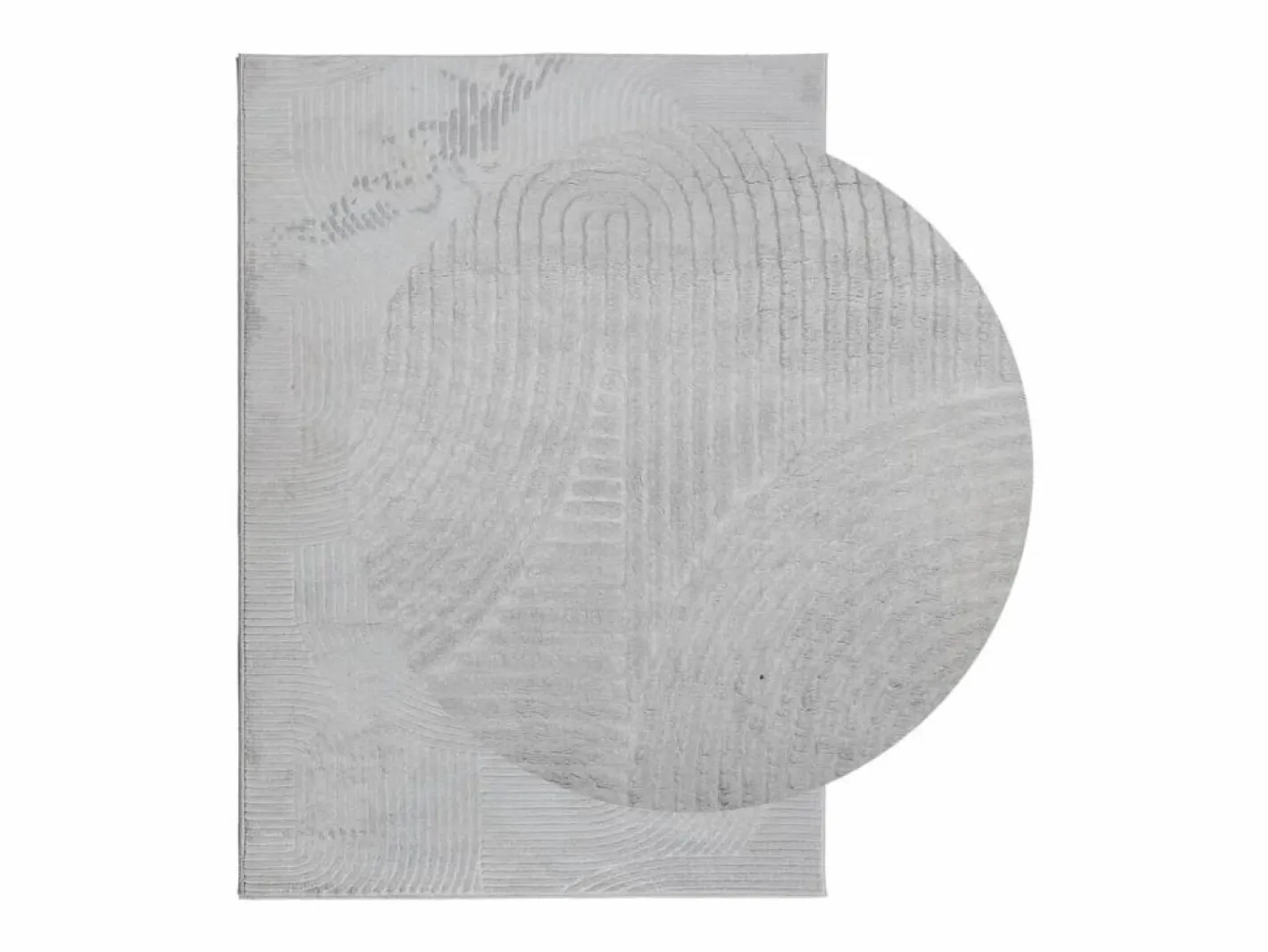 Alfombra de pelo corto IZA estilo escandinavo 140x200 cm Gris Hot