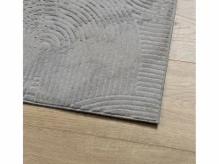 Alfombra de pelo corto IZA estilo escandinavo 140x200 cm Gris Hot