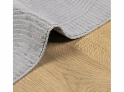 Alfombra de pelo corto IZA estilo escandinavo 140x200 cm Gris Hot