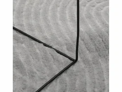 Alfombra de pelo corto IZA estilo escandinavo 140x200 cm Gris Hot