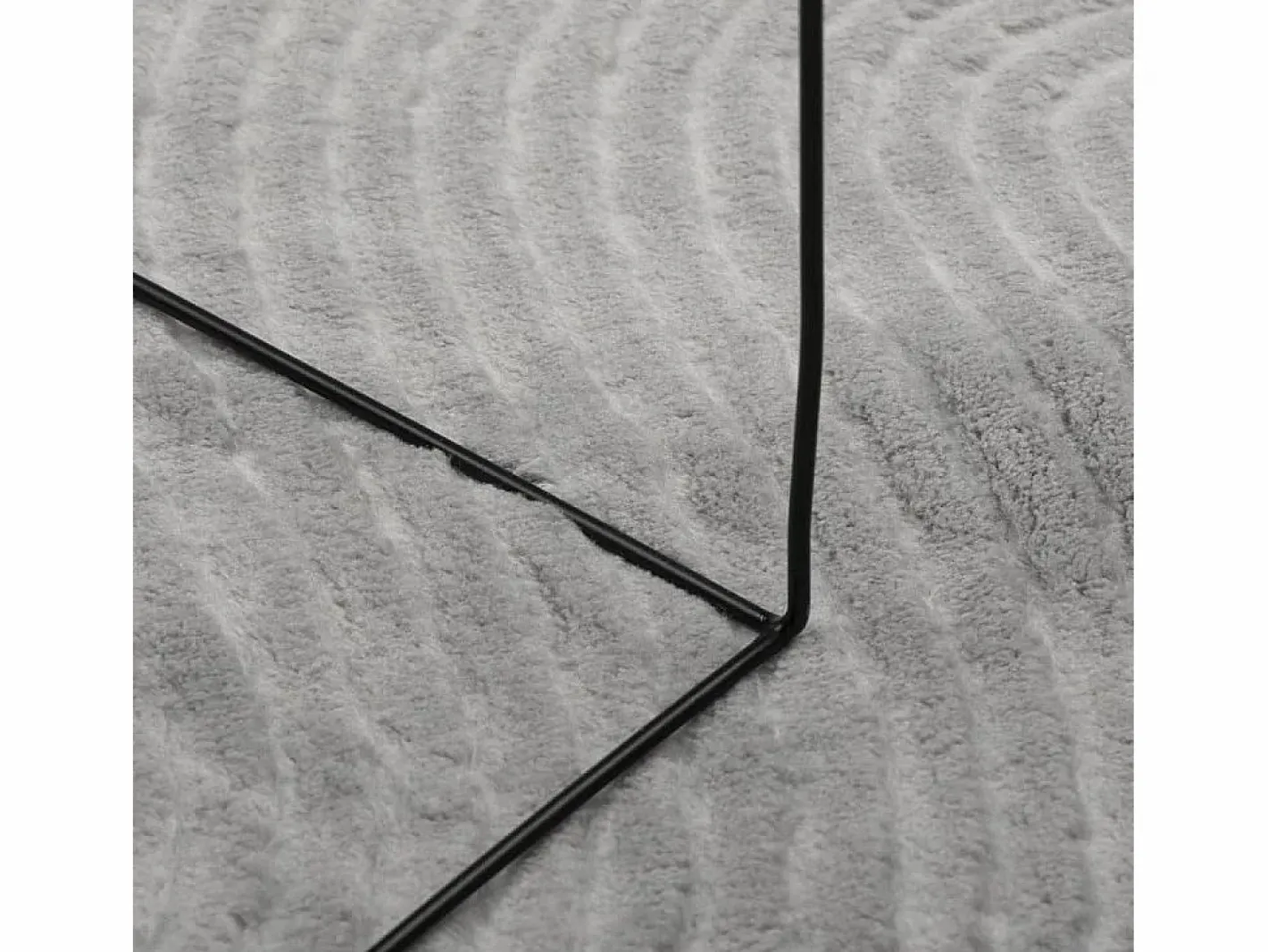 Alfombra de pelo corto IZA estilo escandinavo 140x200 cm Gris Hot