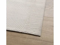 Alfombra De Cocina|Alfombra De Cocina|Alfombra de pelo corto IZA, estilo escandinavo, color crema, 80x150 cm