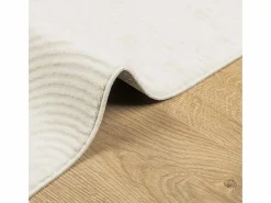 Alfombra De Cocina|Alfombra De Cocina|Alfombra de pelo corto IZA, estilo escandinavo, color crema, 80x150 cm