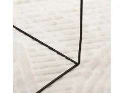 Alfombra De Cocina|Alfombra De Cocina|Alfombra de pelo corto IZA, estilo escandinavo, color crema, 80x150 cm