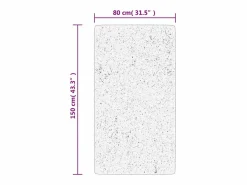 Alfombra De Cocina|Alfombra De Cocina|Alfombra de pelo corto IZA, estilo escandinavo, color crema, 80x150 cm