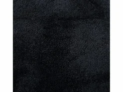 Alfombra de pelo corto OVIEDO negra Ø 120 cm Negro Best
