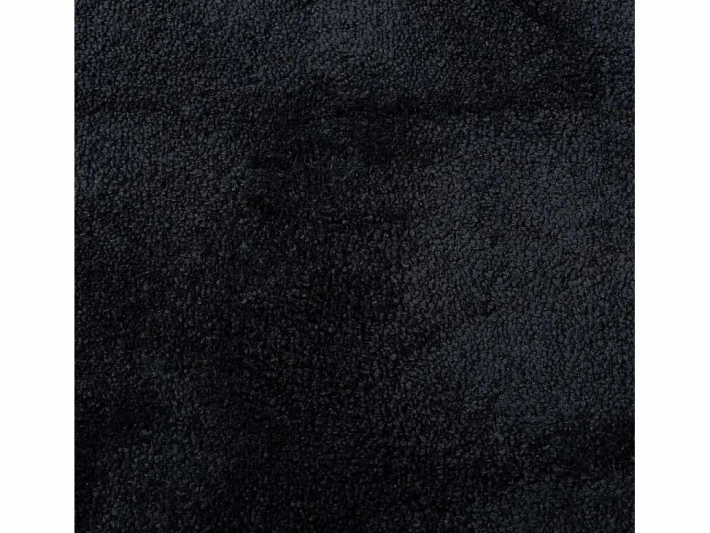 Alfombra de pelo corto OVIEDO negra Ø 120 cm Negro Best