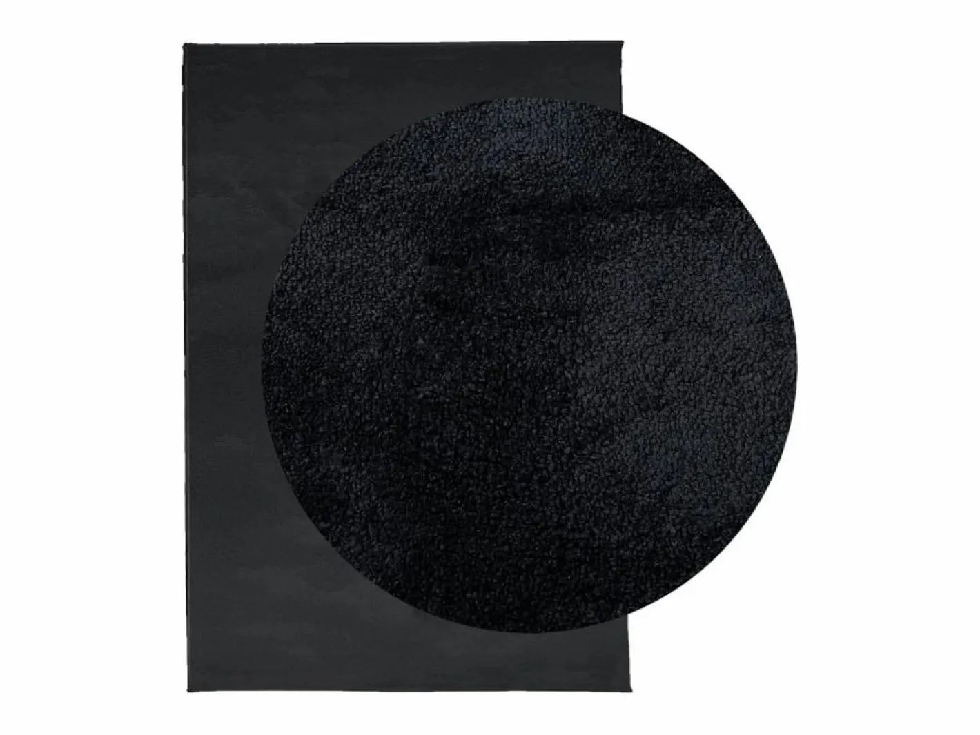 Alfombra De Cocina|Alfombra De Cocina|Alfombra de pelo corto OVIEDO negra 200x280 cm