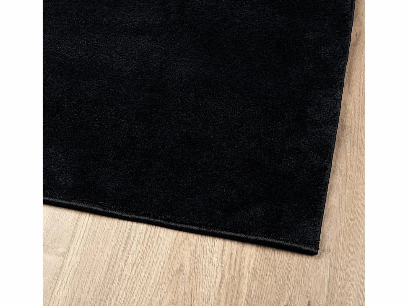 Alfombra De Cocina|Alfombra De Cocina|Alfombra de pelo corto OVIEDO negra 200x280 cm