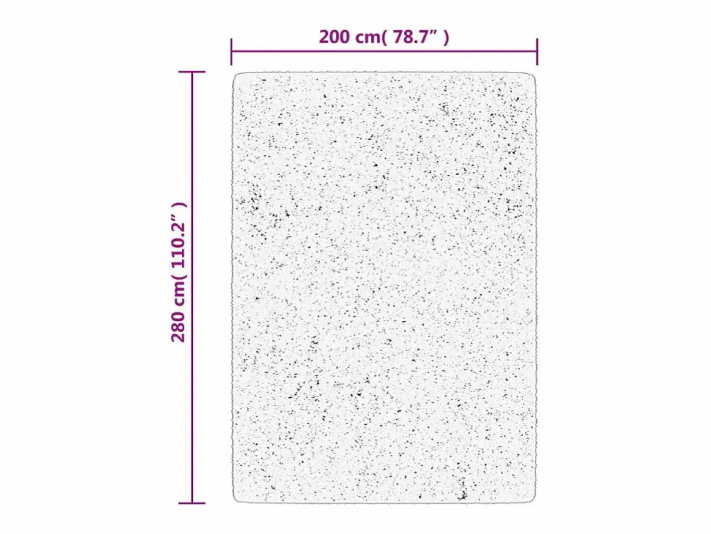 Alfombra De Cocina|Alfombra De Cocina|Alfombra de pelo corto OVIEDO negra 200x280 cm