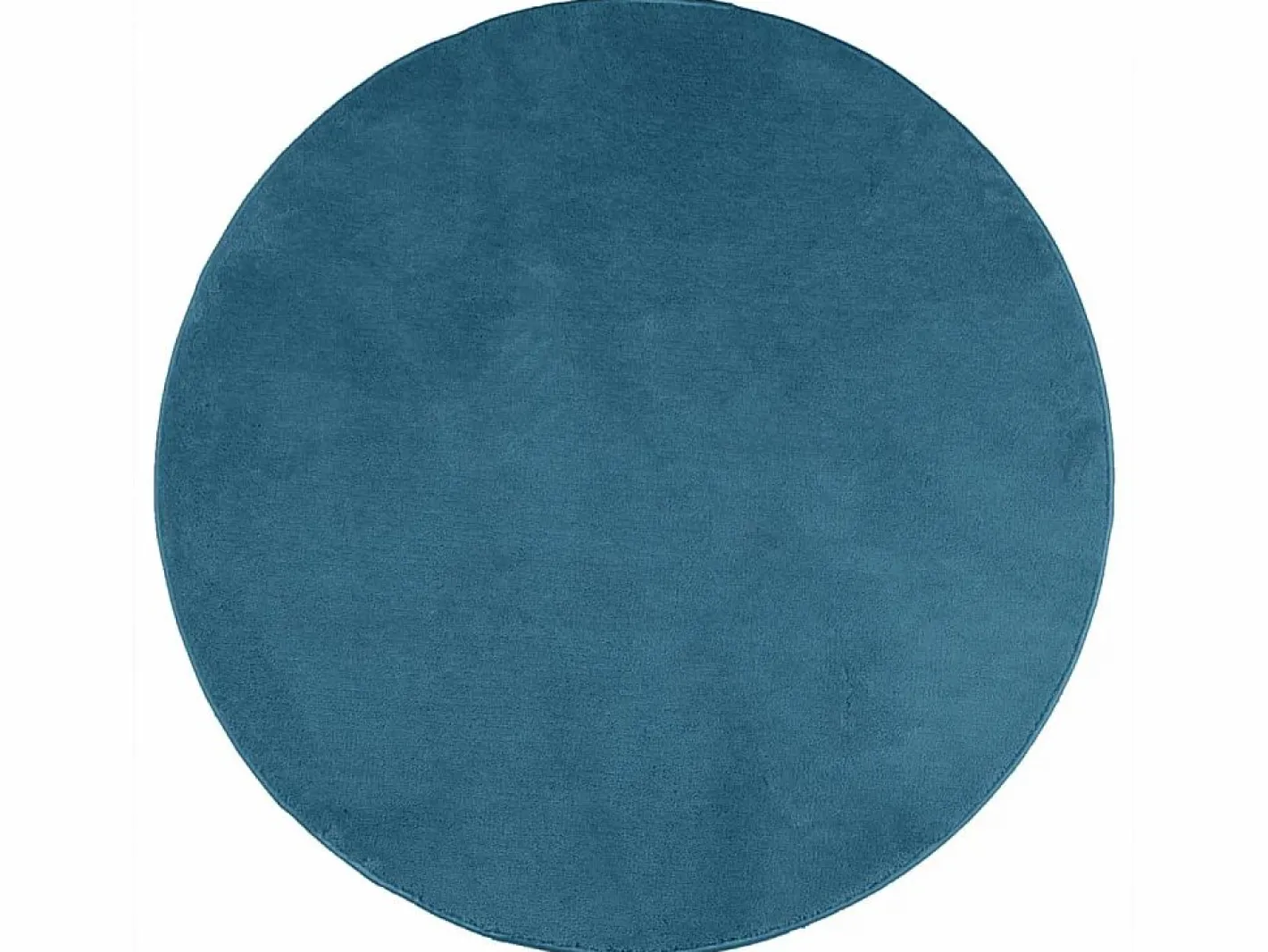 Alfombra de pelo corto OVIEDO turquesa Ø 160 cm Azul