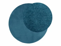 Alfombra de pelo corto OVIEDO turquesa Ø 160 cm Azul