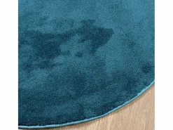 Alfombra de pelo corto OVIEDO turquesa Ø 160 cm Azul