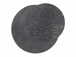 Alfombra de pelo corto suave lavable HUARTE antracita Ø 100 cm ES49715 Gris antracita Best