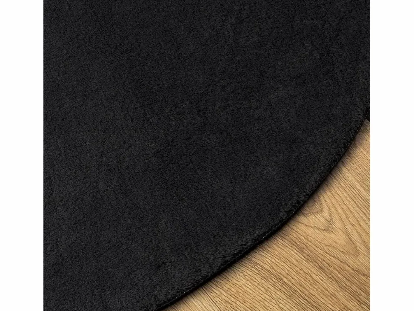 Alfombra de pelo corto suave lavable HUARTE Ø 80 cm ES23627^ Outlet