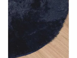Alfombra de pelo largo NAVARRA marino 240x240 cm Azul Outlet