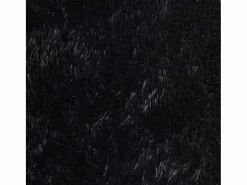 Alfombra De Cocina|Alfombra De Cocina|Alfombra de pelo largo negra NAVARRA 240x240 cm poliéster