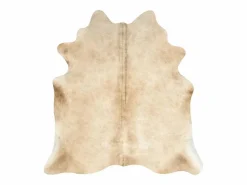 Alfombra de piel de vaca auténtica 180x220 cm Beige Sale