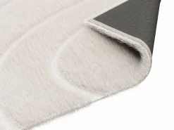 OZAIA Alfombra de piel sintética en relieve con motivos circulares, 200 x 290 cm, , PAOLISI Beige Hot