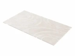 OZAIA Alfombra De Salón|Alfombra de piel sintética en relieve con patrones circulares, 160 x 230 cm, , PAOLISI