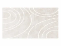 OZAIA Alfombra De Salón|Alfombra de piel sintética en relieve con patrones circulares, 160 x 230 cm, , PAOLISI