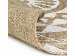 Alfombra De Cocina|Alfombra De Cocina|Alfombra de yute hecha a mano con estampado de 120 cm
