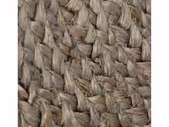 Clicnbuy Alfombra de yute tejida a mano redonda 150 cm Gris New